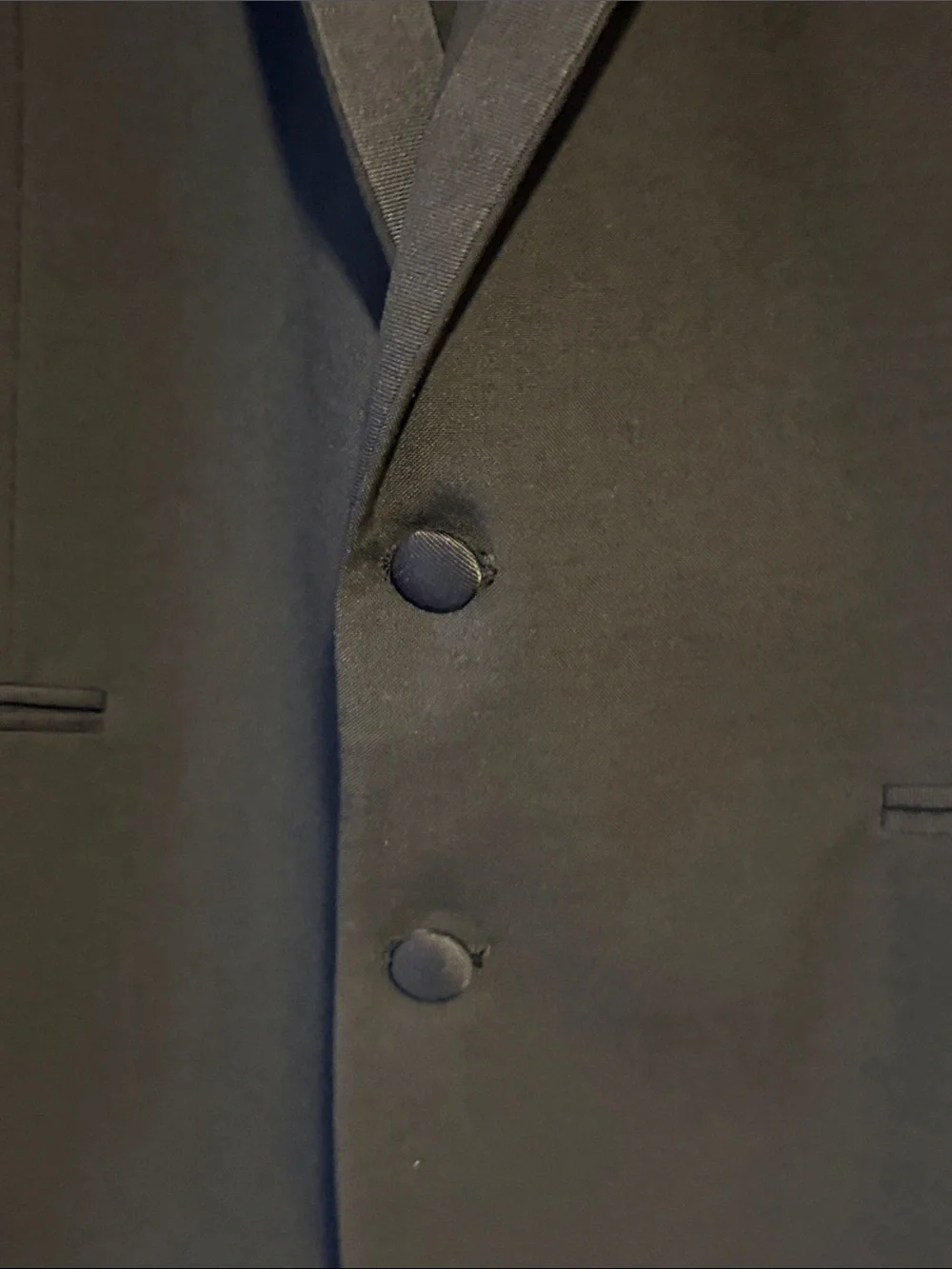 Chaps Ralph Lauren Black Tuxedo Jacket with Satin Trim